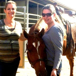 Pictured left to right is Kathryn deVries and Hilary Reinhard with Zippos Ultra Gold.