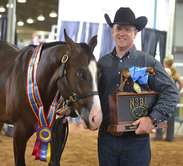 GoHorseShow - Craig Harms longe line NSBA trophy ribbon