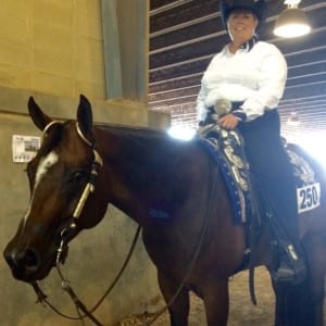I caught up with Joanne Garnett and her horse, A Sudden Illusion after she showed in the trail today. 