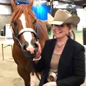 Pictured here is Lisa Cline who won three halter classes at this year's Select World Show.