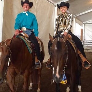 Matthew Labrie and I were champion and reserve champion in the NYATT Western Pleasure.