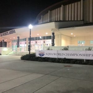 After driving through a thunderstorm, dense fog, bright sun and 14 hours of road snacks and coffee, we finally arrived at the 2015 AQHA World Championship Show!