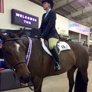 Congratulations on Beth winning both the Senior and Junior Hunter Under Saddle while also finding out she is expecting a baby boy! Photo © Ashley Dunbar-Clock
