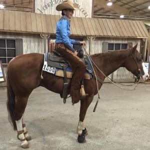 AQHA Professional Horsewoman Paula Pray of Louisburg, Kansas put on a different hat at the AQHA World Show this year!