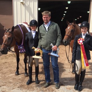 My picture of the day is of Madison Musser and Jordan Davis who were just crowned Level 1 Champion and Reserve Champion 13 and Under Equitation. 