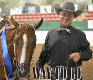 Shane Pope won the tiebreaker, showing Vital Signs R Stable for Cathy Corrigan Frank, to the first place awards and $8,460. Photo © NSBA