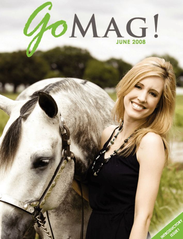 Julia first GoMag cover